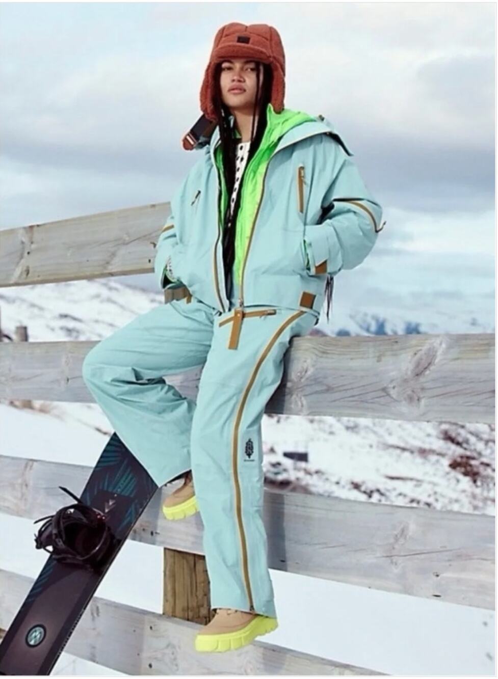 Free People Zephyr Ski Shell Packable Jacket XS